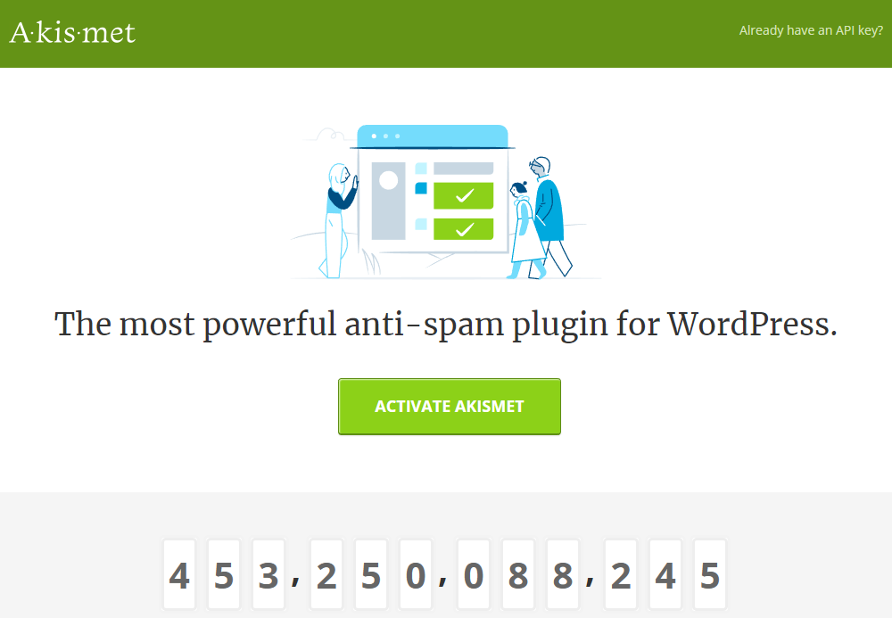 WordPressのプラグインはまずスパム対策のAkismetから設定する