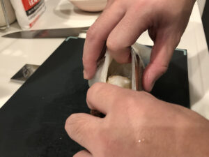 イカの塩辛作り