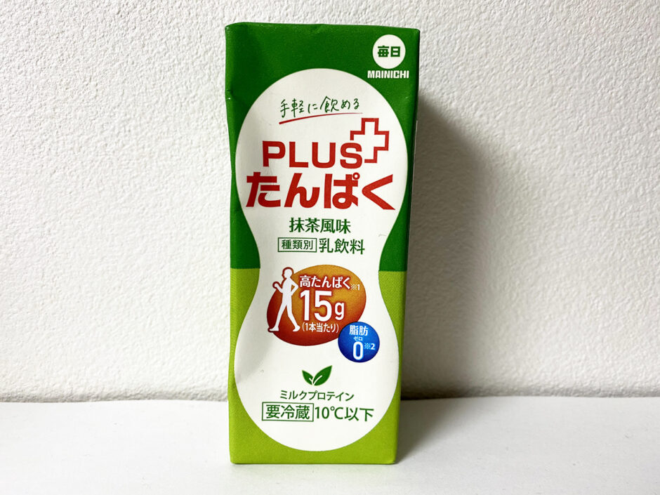 【日本酪農協同】PLUSたんぱく 抹茶風味